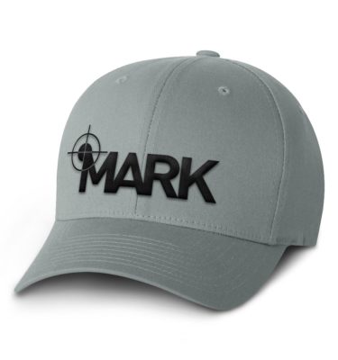 Mark Flexfit Cap — Grey with Black Logo